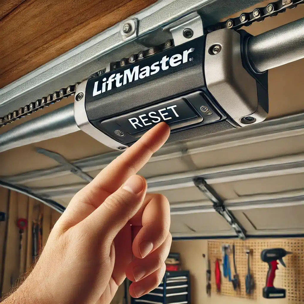 liftmaster garage door opener reset