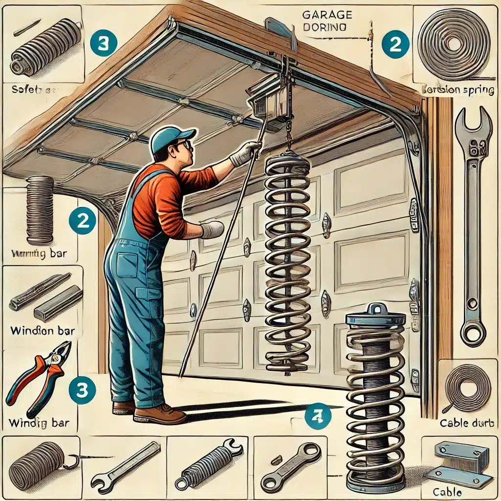 how to replace garage door spring