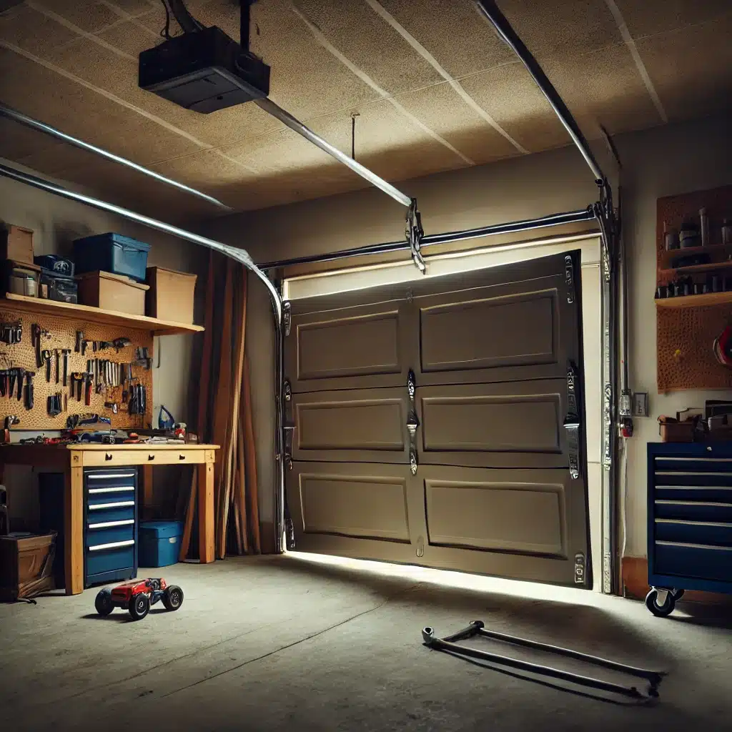 open garage door without power